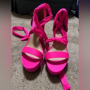 Fashion Nova Hot Pink Women's Sandals